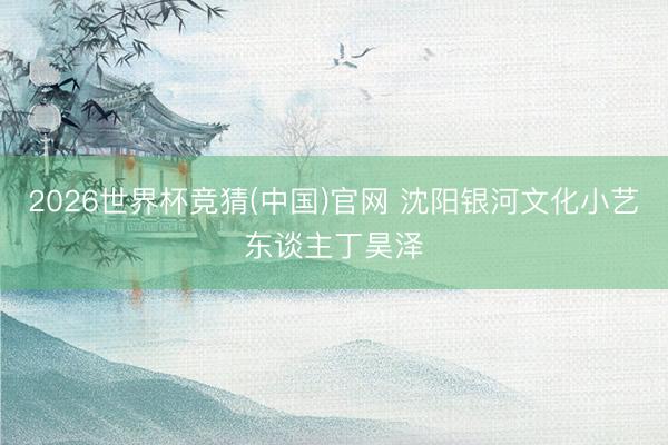 2026世界杯竞猜(中国)官网 沈阳银河文化小艺东谈主丁昊泽