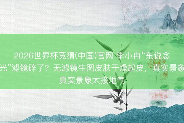 2026世界杯竞猜(中国)官网 李小冉“东说念主间白蟾光”滤镜碎了？无滤镜生图皮肤干燥起皮，真实景象太接地气